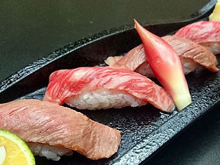 Nigiri Sushi of Akita Nishiki Beef